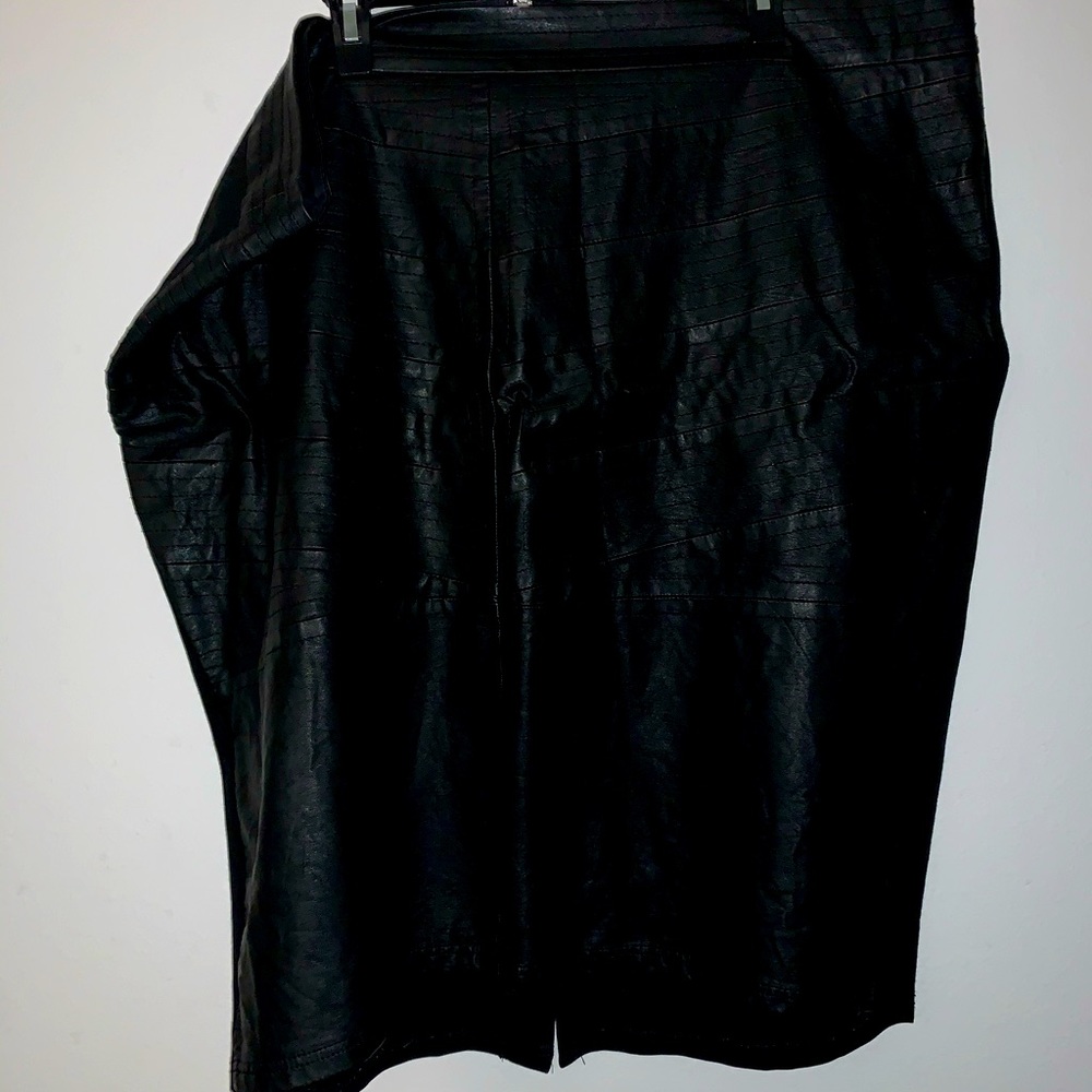 Torrid rebel wilson line faux leather pencil skirt